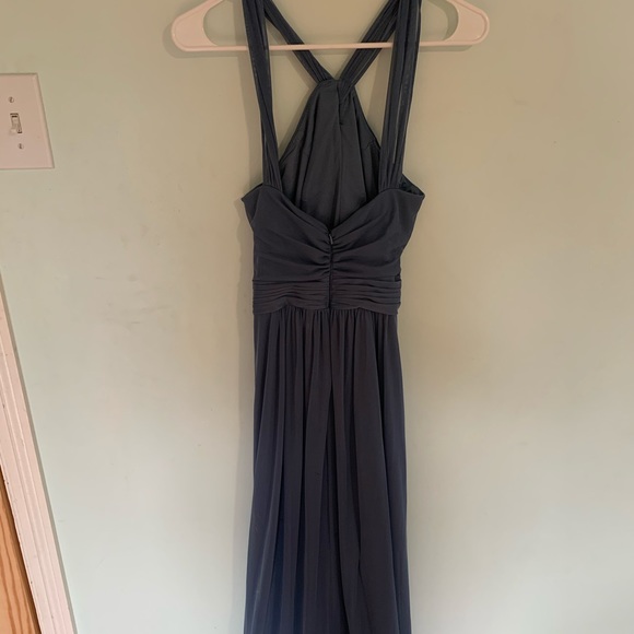 long flowy blue bridesmaids dress - Picture 2 of 2